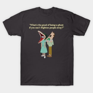 Beetlejuice - What's the good of being a ghost? White Lettering No name T-Shirt